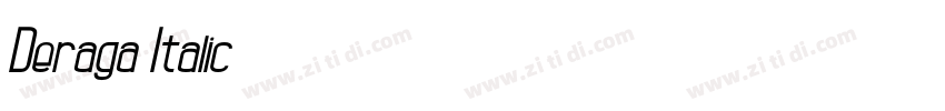 Deraga Italic字体转换